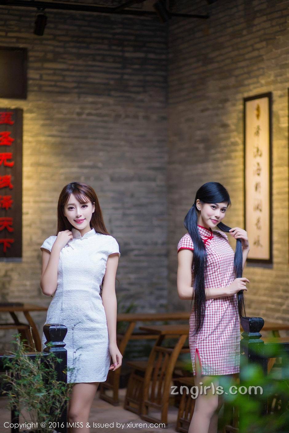 爱蜜社古典美人唯美户外写真图片