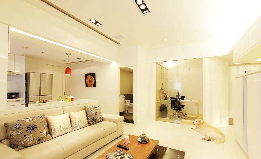 豪华宽敞的客厅吊顶装修效果图