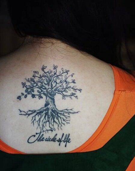 满背的大树纹身图案大全