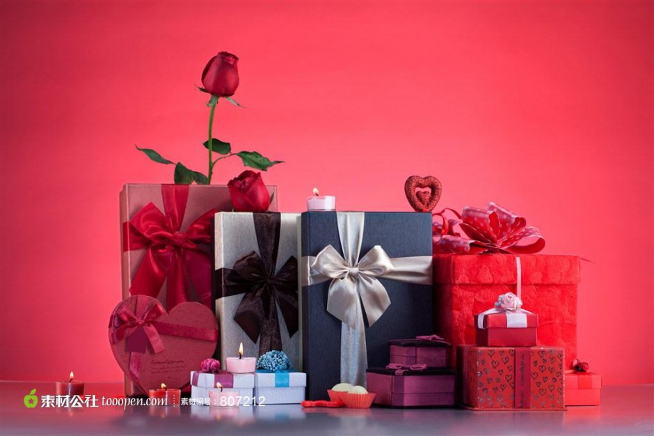 情人节的浪漫玫瑰礼物图片