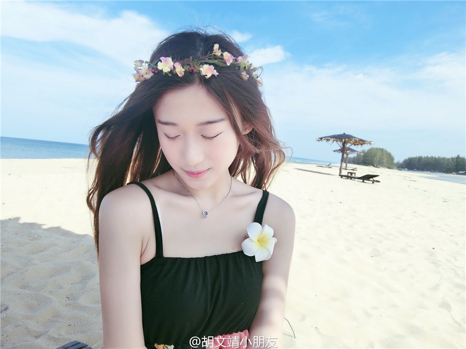 清纯学生妹胡文靖微博高清照片