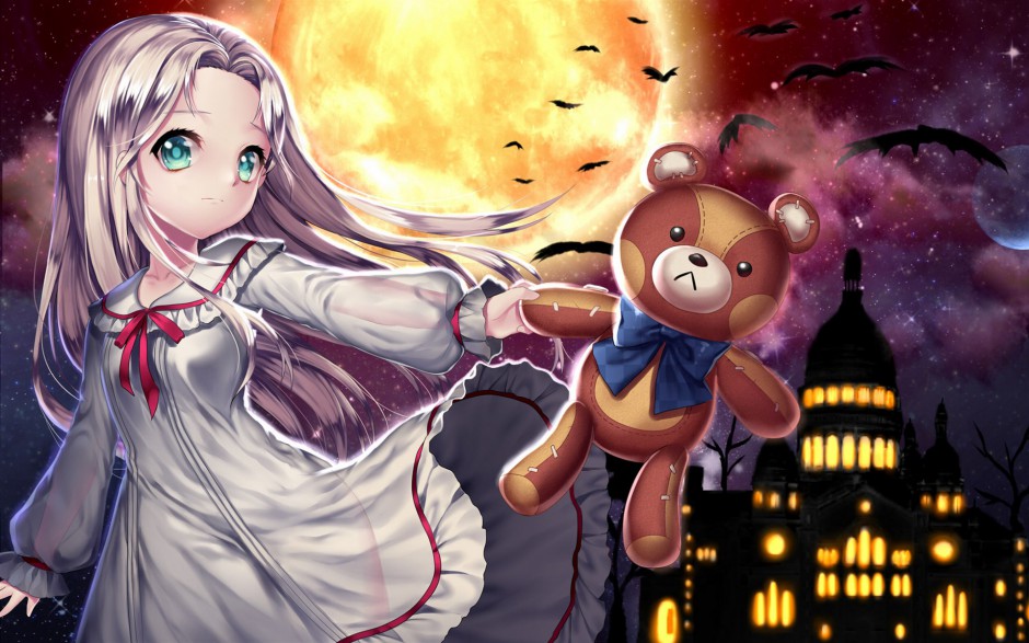 恐怖万圣节性感动漫美女图