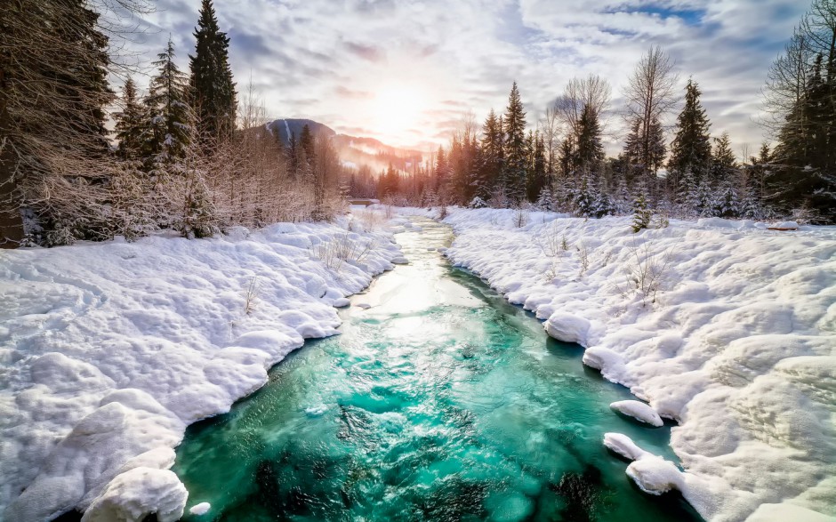 高清雪景唯美壁纸图片