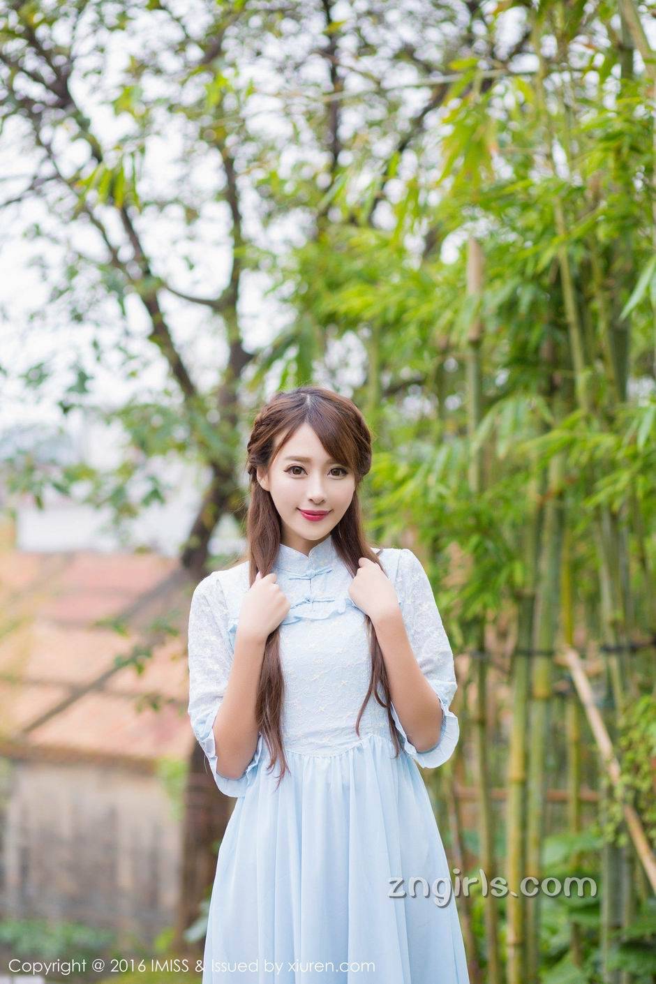 爱蜜社古典美人唯美户外写真图片