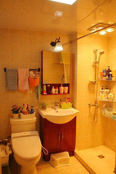 混搭风格70平米小平房唯美小清新装修图片