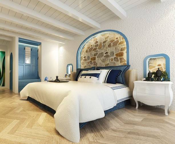 小户型清雅舒适的地中海风格卧室装修图片