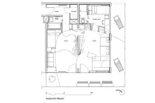小户型多功能上下铺床装修设计效果图