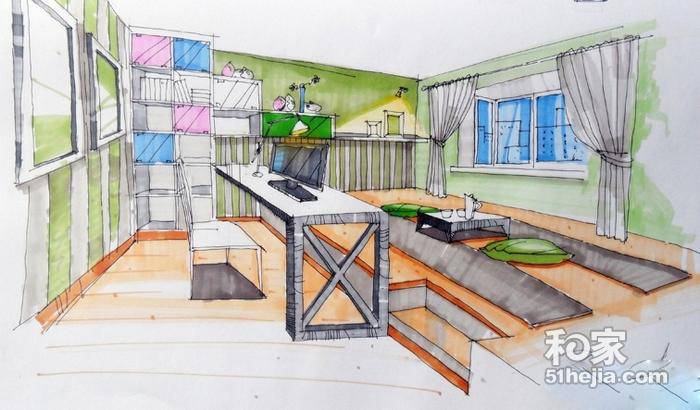 8万打造清新简约宜家风格婚房图片