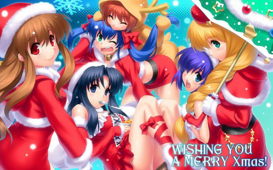 圣诞节美少女动漫图片大全