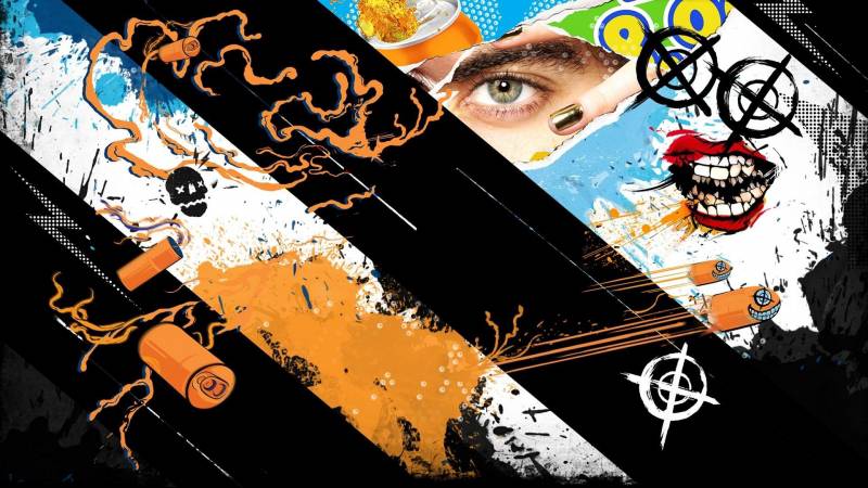 网络游戏《日落过载》涂鸦式漫画壁纸