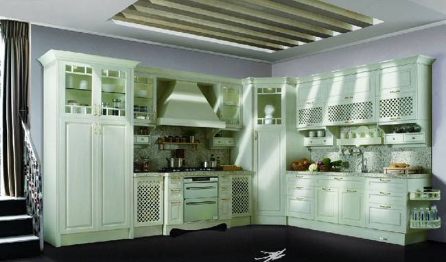 欧式别墅风格开放式厨房装修效果图