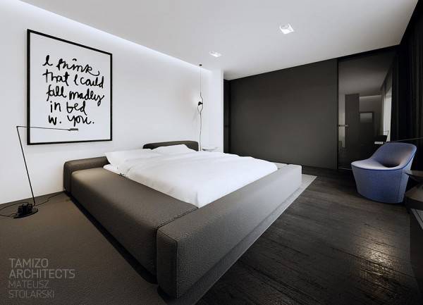 黑白色个性简约高级公寓展示