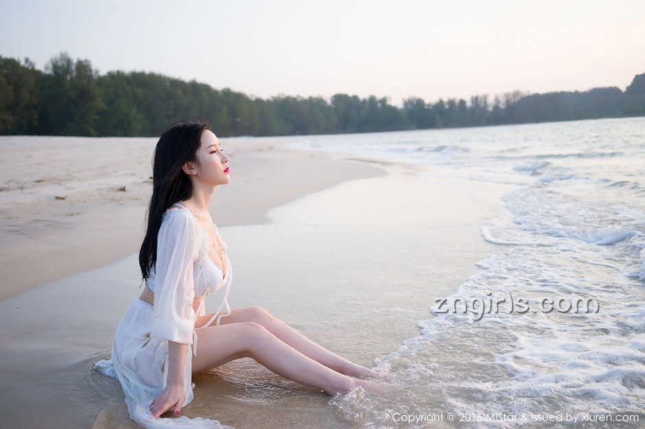魅妍社嫩模于姬Una海岛湿身写真