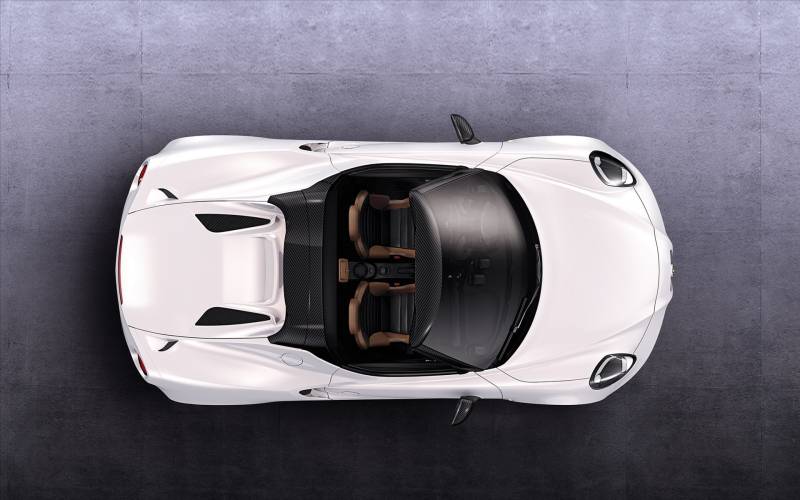 阿尔法罗密欧4C Spider跑车高清桌面壁纸