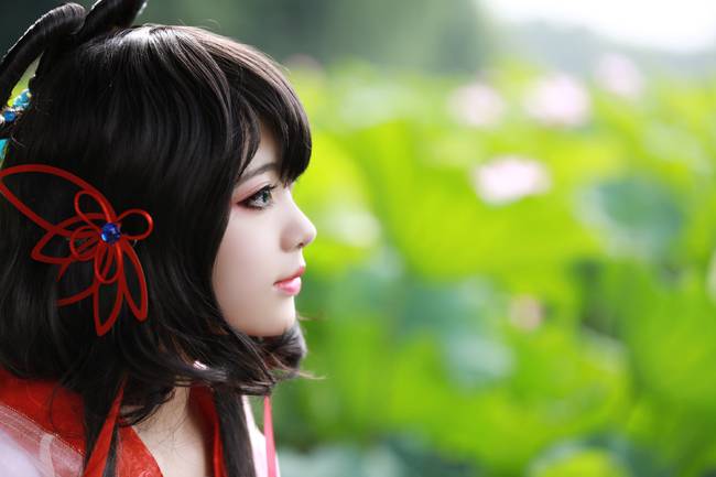 甜美氧气美女Cos洛天依美图