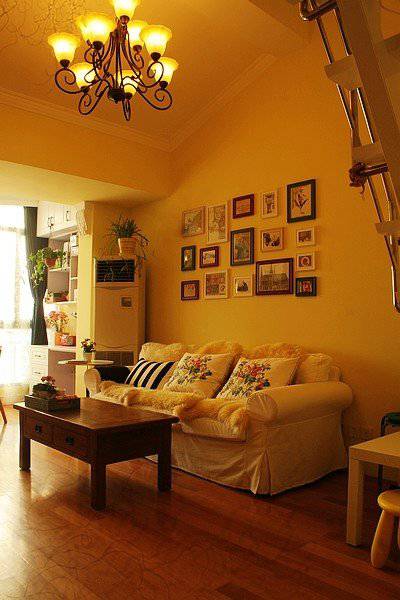 混搭风格70平米小平房唯美小清新装修图片