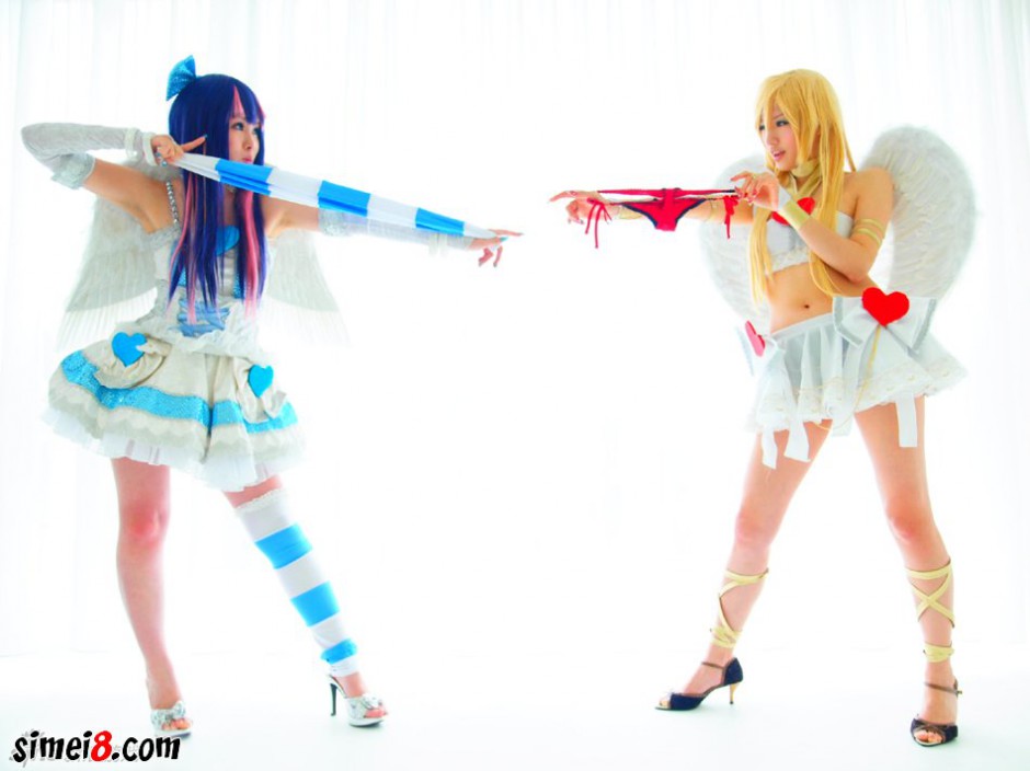 姐妹花上演终结的炽天使cosplay图