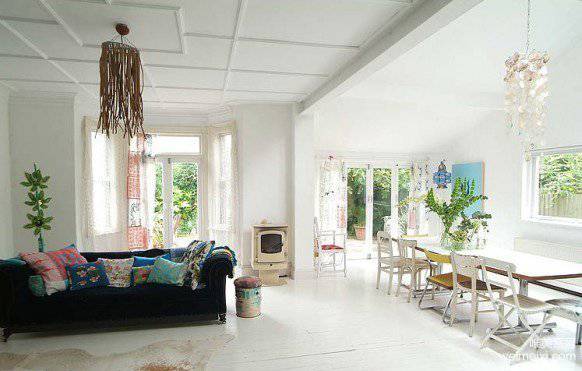 北欧复式两居室装修效果图时尚温馨