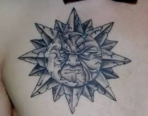 太阳图腾刺青纹身图片创意经典