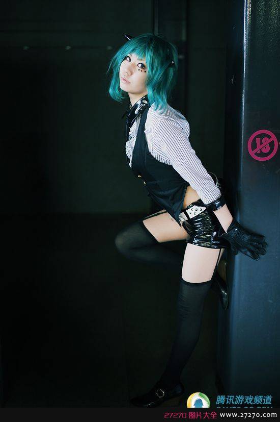 高清靓丽初音未来COS