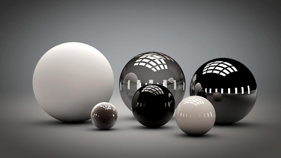 创意3D球形电脑桌面壁纸高清