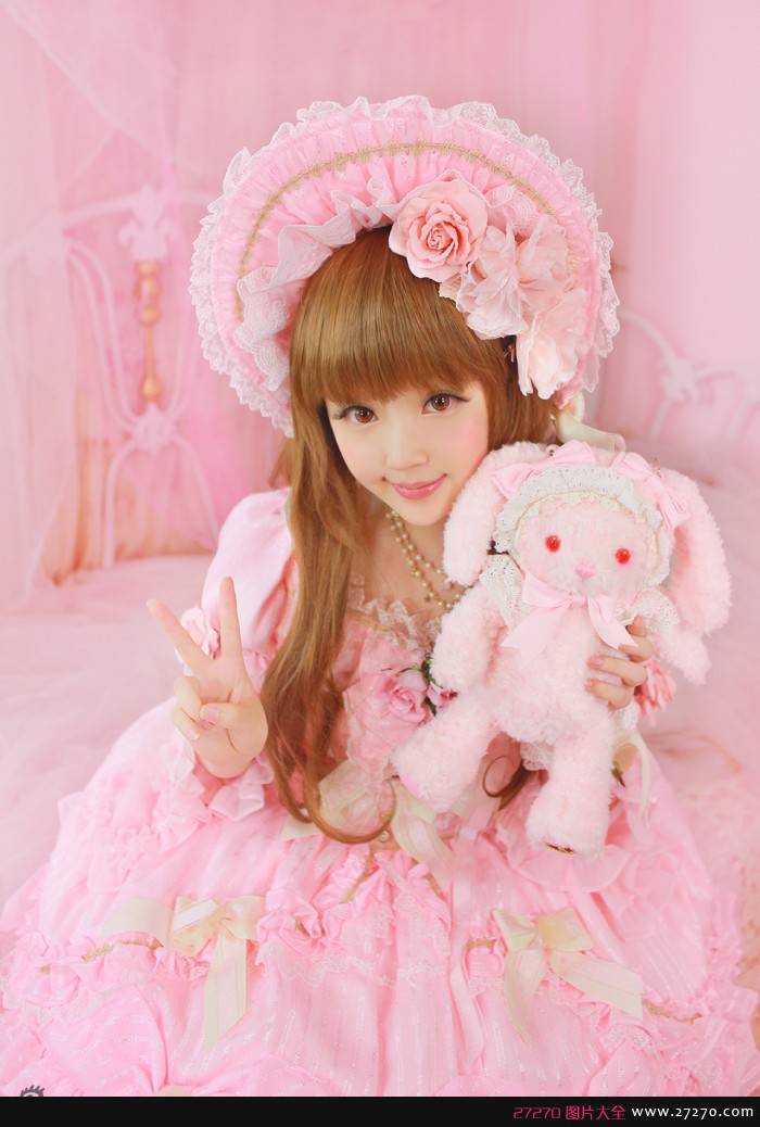 超萌橘玄叶黑白洋娃娃cosplay