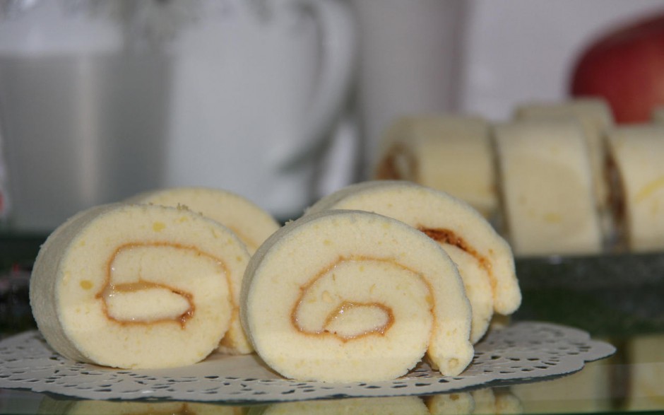 瑞士卷蛋糕苹果壁纸大全