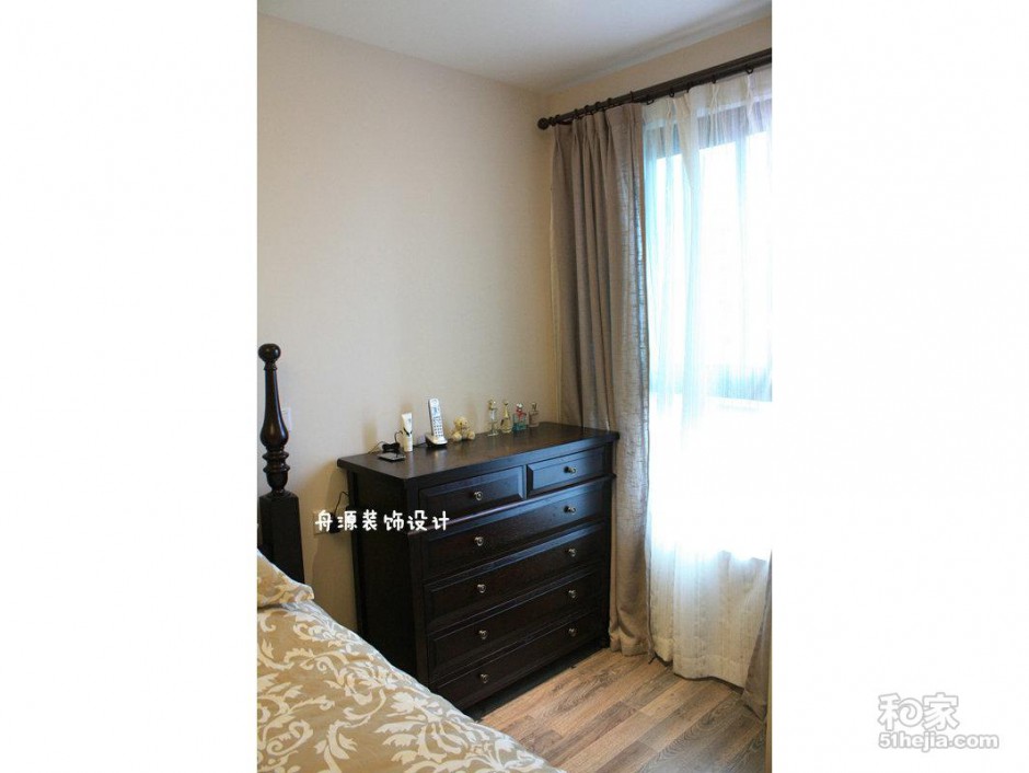 极简美式田园二居室婚房装修图片