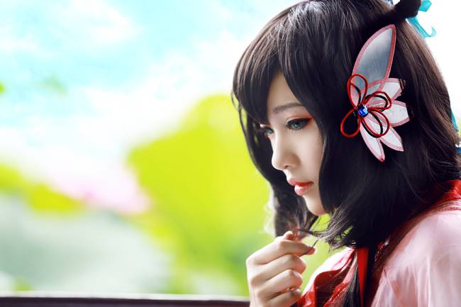 甜美氧气美女Cos洛天依美图