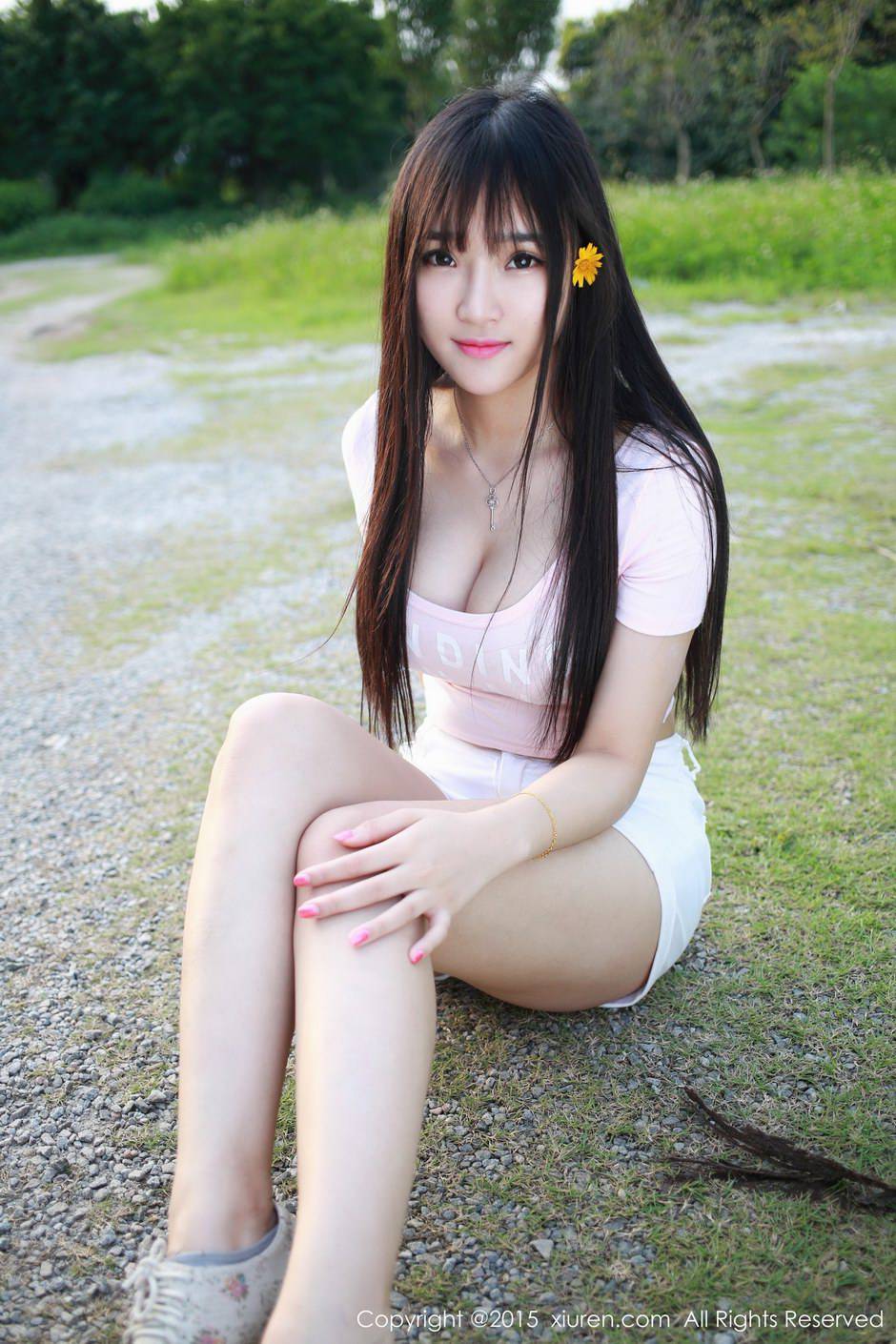 秀人网清纯少女夏瑶baby唯美户外写真