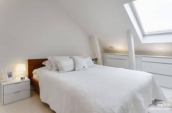 140平米阁楼公寓纯白现代简约装修效果图