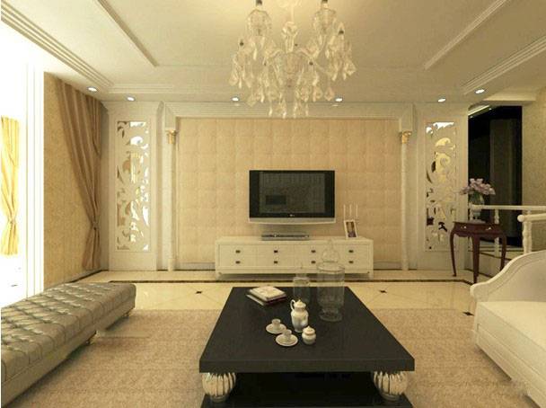 时尚流行的欧式电视背景墙装修效果图