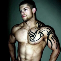 男生图片肌肉非主流帅气纹身头像大全