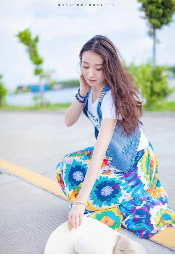 清纯美女夏日清新文艺范写真