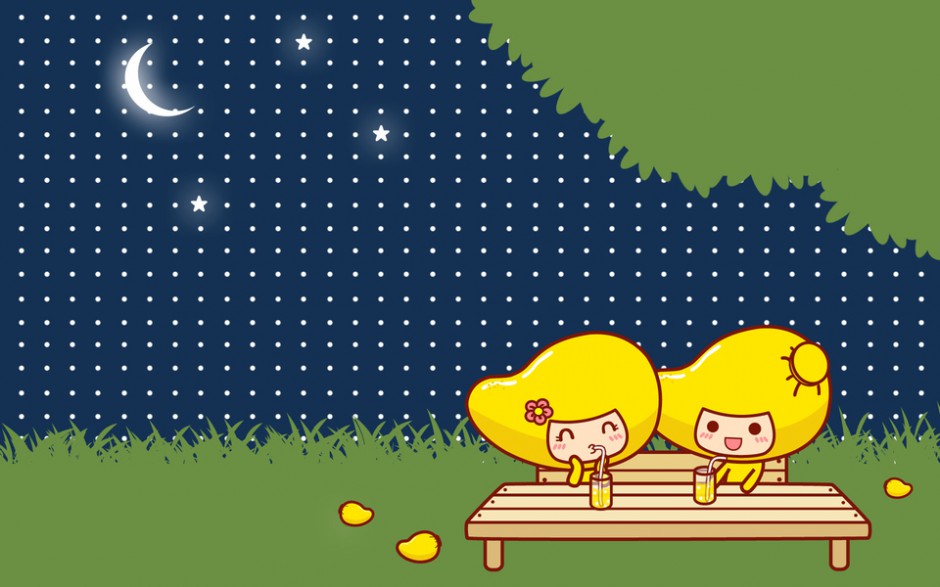可爱的芒果仔高清电脑壁纸