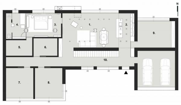 摩登时尚简约公寓装修效果图