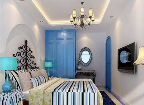 清新唯美的复式地中海卧室装修效果图大全
