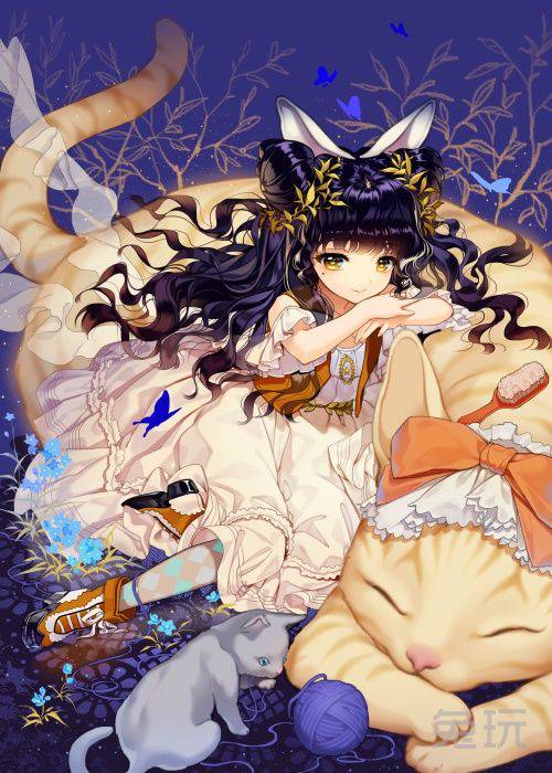 古装动漫百合美女福利素材