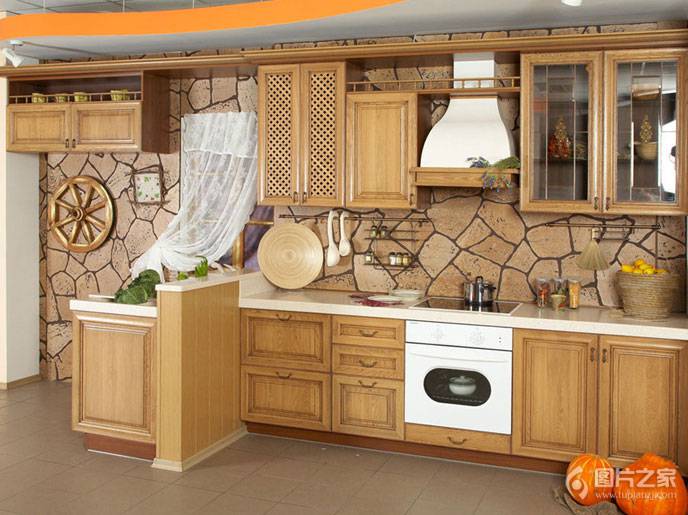 地中海田园混搭厨房装修效果图大全