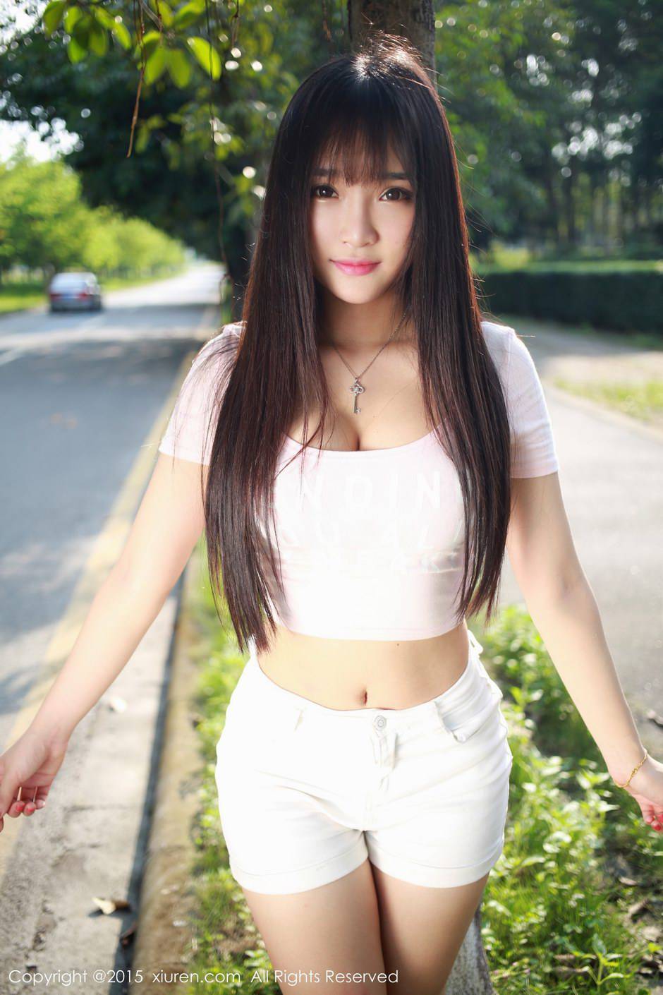 秀人网清纯少女夏瑶baby唯美户外写真