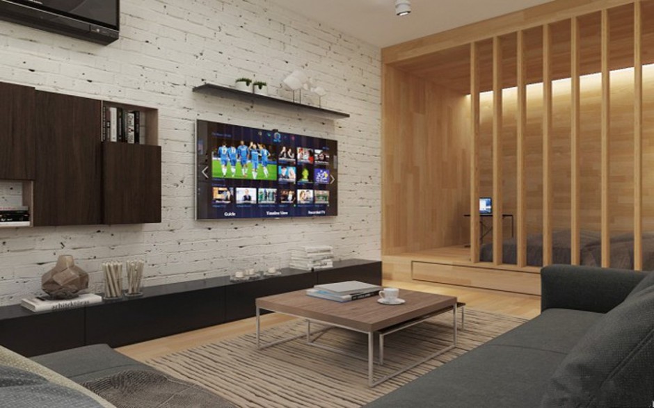 六款现代简约电视背景墙装修效果图欣赏