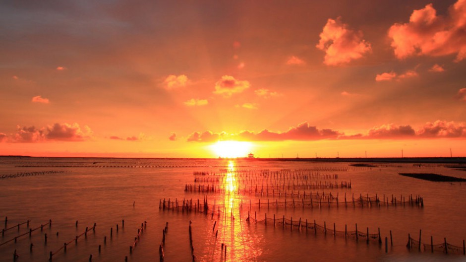 唯美夕阳风景高清桌面壁纸