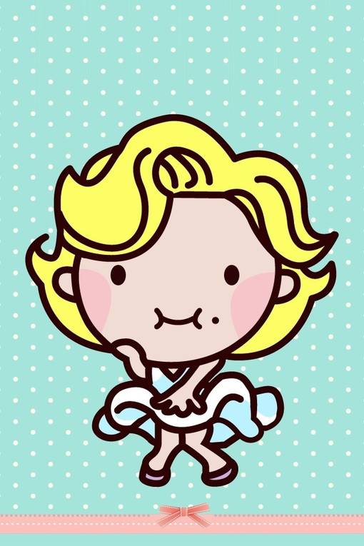 可爱清新小女孩图片背景素材