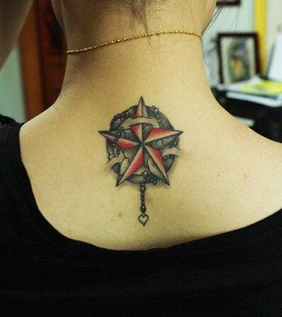 图腾颈部个性刺青纹身图案