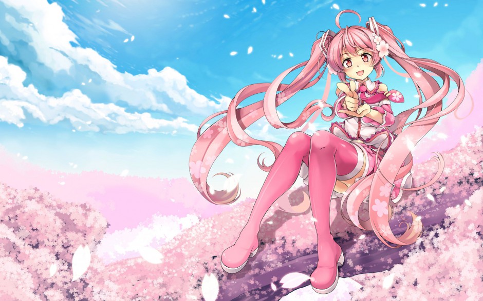 樱初音长发性感动漫美女图片