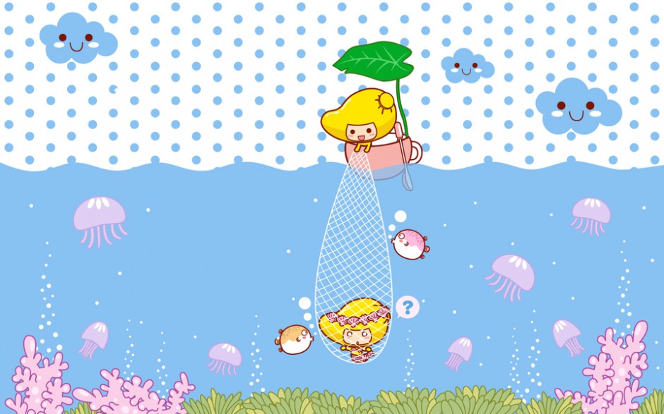 可爱的芒果仔高清电脑壁纸