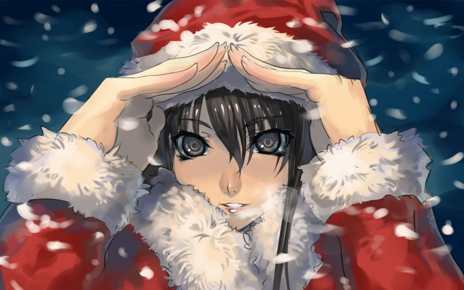 圣诞节动漫图片唯美喜庆