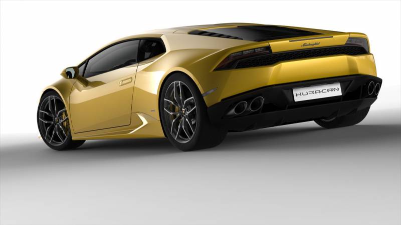 兰博基尼黑色酷炫Huracan LP610-4新款壁纸