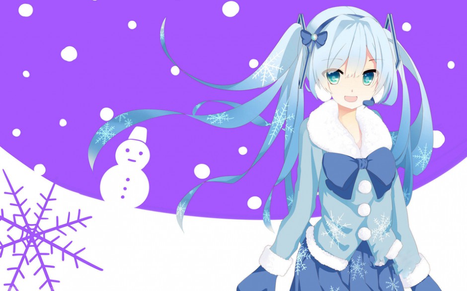 唯美好看的雪初音高清动漫图片