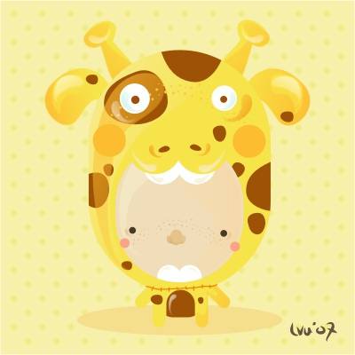 空间可爱卡通背景素材图片